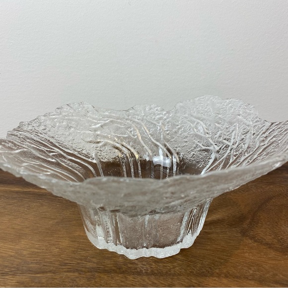 Mantsalan Lasisepat Scandinavian Art Glass Metsa Bowl design Pertti Kallioinen - Picture 8 of 12